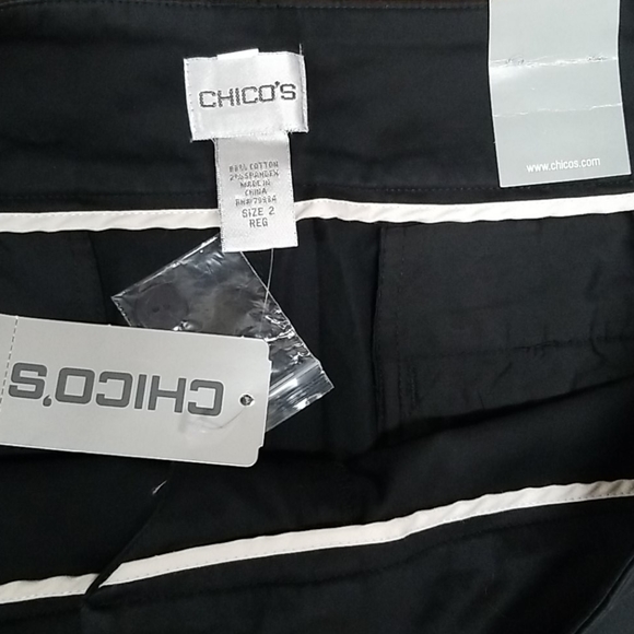 Chico's black bellbottom pants size 12 - Picture 6 of 15